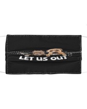 Let Us Out Pitbull Cloth face mask front