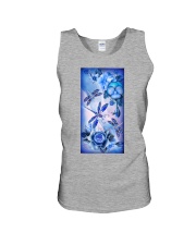 SHN 8 Blue purple rose pansy Dragonfly Unisex Tank tile