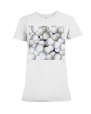 fn 5 golf full of balls Premium Fit Ladies Tee tile