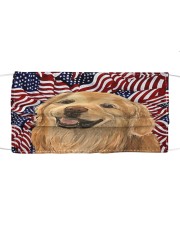 TH 32 Golden Retriever In USA Pattern Cloth face mask front