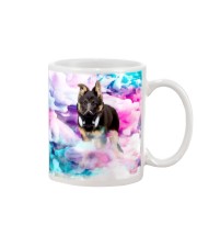 German Shepherd came out from the smoke Mug tile
