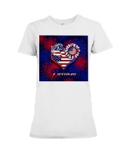 fn 5 horse freedom sky Premium Fit Ladies Tee tile