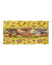 Pomeranian happy donut Cloth face mask front