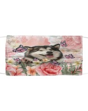TH 2 Alaskan Malamute Spring Cloth face mask front