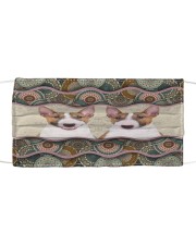 Monica bull terrier boho pattern Cloth face mask front