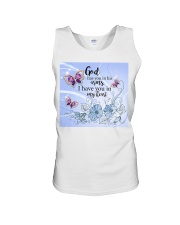 ln butterfly god has you Unisex Tank tile