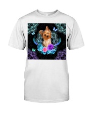 ln yorkshire terrier roses and pattern Premium Fit Mens Tee tile