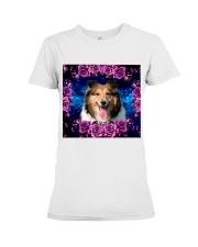 TT 7 Shetland Galaxy Purple Roses Premium Fit Ladies Tee tile
