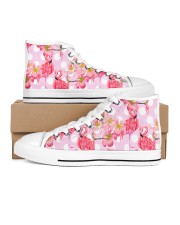 flamingos Men's High Top White Shoes thumbnail