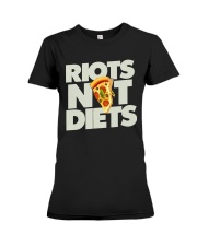 Riots not Diets feminist funny Premium Fit Ladies Tee thumbnail
