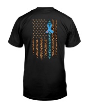 Diabetes Flag Leopard 2 Sides Classic T-Shirt back