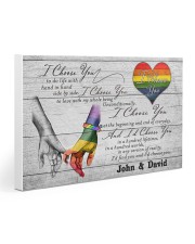 Custom LGBT Hand in hand Personalized name Gallery Wrapped Canvas Prints tile