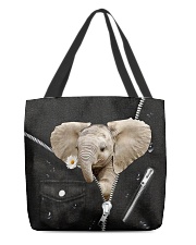 Elephant Black All-over Tote back