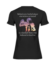 Football Mom Behind Every Football Player 2 Sides Premium Fit Ladies Tee tile