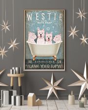 WEST HIGHLAND WHITE TERRIER ON BATH TUB 11x17 Poster lifestyle-holiday-poster-1
