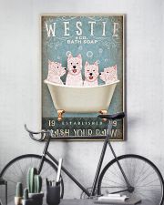 WEST HIGHLAND WHITE TERRIER ON BATH TUB 11x17 Poster lifestyle-poster-7