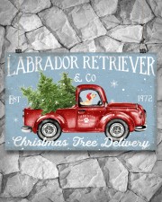 LABRADOR DOG RED TRUCK CHRISTMAS 17x11 Poster aos-poster-landscape-17x11-lifestyle-13