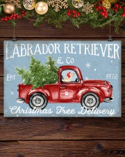 LABRADOR DOG RED TRUCK CHRISTMAS 17x11 Poster aos-poster-landscape-17x11-lifestyle-27