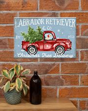 LABRADOR DOG RED TRUCK CHRISTMAS 17x11 Poster poster-landscape-17x11-lifestyle-23
