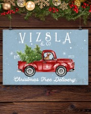VIZSLA DOG RED TRUCK CHRISTMAS 17x11 Poster aos-poster-landscape-17x11-lifestyle-27