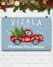 VIZSLA DOG RED TRUCK CHRISTMAS 17x11 Poster aos-poster-landscape-17x11-lifestyle-28