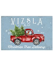 VIZSLA DOG RED TRUCK CHRISTMAS 17x11 Poster front