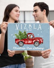VIZSLA DOG RED TRUCK CHRISTMAS 17x11 Poster poster-landscape-17x11-lifestyle-20