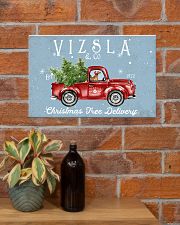 VIZSLA DOG RED TRUCK CHRISTMAS 17x11 Poster poster-landscape-17x11-lifestyle-23