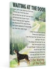GREATER SWISS MOUNTAIN DOG WAITTING AT THE DOOR Gallery Wrapped Canvas Prints tile