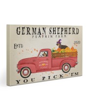 GERMAN SHEPHERD DOG RED TRUCK PUMPKIN FARM Gallery Wrapped Canvas Prints tile