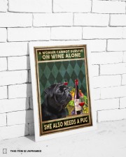 WOMAN ALSO NEEDS A PUG DOG 11x17 Poster aos-poster-portrait-11x17-lifestyle-35