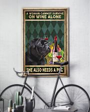 WOMAN ALSO NEEDS A PUG DOG 11x17 Poster lifestyle-poster-7