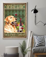 WOMAN ALSO NEEDS A LABRADOR DOG 11x17 Poster lifestyle-poster-1