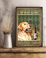 WOMAN ALSO NEEDS A LABRADOR DOG 11x17 Poster lifestyle-poster-3