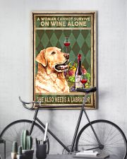 WOMAN ALSO NEEDS A LABRADOR DOG 11x17 Poster lifestyle-poster-7