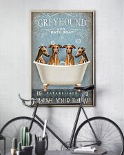 GREYHOUND PUPPIES WASH YOUR PAWS 11x17 Poster lifestyle-poster-7