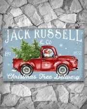 JACK RUSSELL DOG RED TRUCK CHRISTMAS 17x11 Poster aos-poster-landscape-17x11-lifestyle-13
