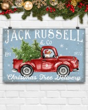 JACK RUSSELL DOG RED TRUCK CHRISTMAS 17x11 Poster aos-poster-landscape-17x11-lifestyle-28