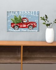 JACK RUSSELL DOG RED TRUCK CHRISTMAS 17x11 Poster poster-landscape-17x11-lifestyle-24