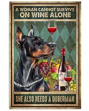 WOMAN ALSO NEEDS A DOBERMAN DOG 11x17 Poster front