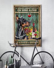 WOMAN ALSO NEEDS A DOBERMAN DOG 11x17 Poster lifestyle-poster-7