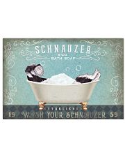 SCHNAUZER PUPPY RELAX ON BATH SOAP 17x11 Poster front