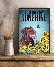 CHOCOLATE LABRADOR DOG YOU ARE MY SUNSHINE 11x17 Poster lifestyle-poster-3