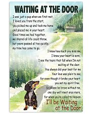 DACHSHUND DOG WAITING AT THE DOOR 11x17 Poster front