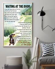 DACHSHUND DOG WAITING AT THE DOOR 11x17 Poster lifestyle-poster-1