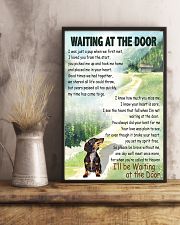 DACHSHUND DOG WAITING AT THE DOOR 11x17 Poster lifestyle-poster-3