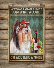 WOMAN ALSO NEEDS A YORKIE DOG 11x17 Poster aos-poster-portrait-11x17-lifestyle-14