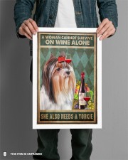 WOMAN ALSO NEEDS A YORKIE DOG 11x17 Poster aos-poster-portrait-11x17-lifestyle-28