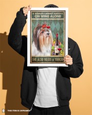 WOMAN ALSO NEEDS A YORKIE DOG 11x17 Poster aos-poster-portrait-11x17-lifestyle-31