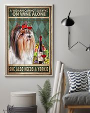WOMAN ALSO NEEDS A YORKIE DOG 11x17 Poster lifestyle-poster-1